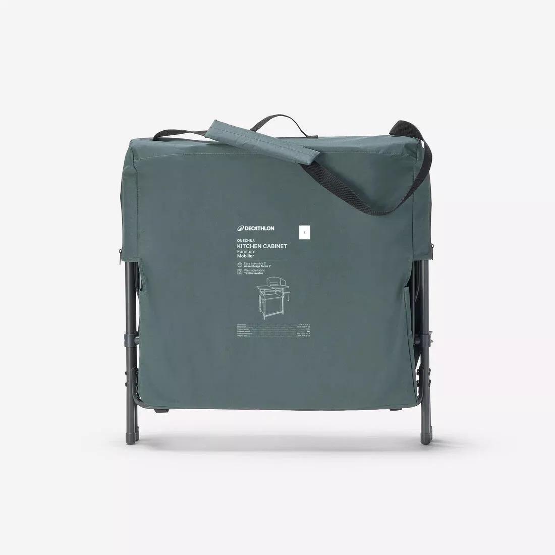 Camping Kitchen Unit L - Foldable And With A Wind Shield, Green, No Color, large image number 1