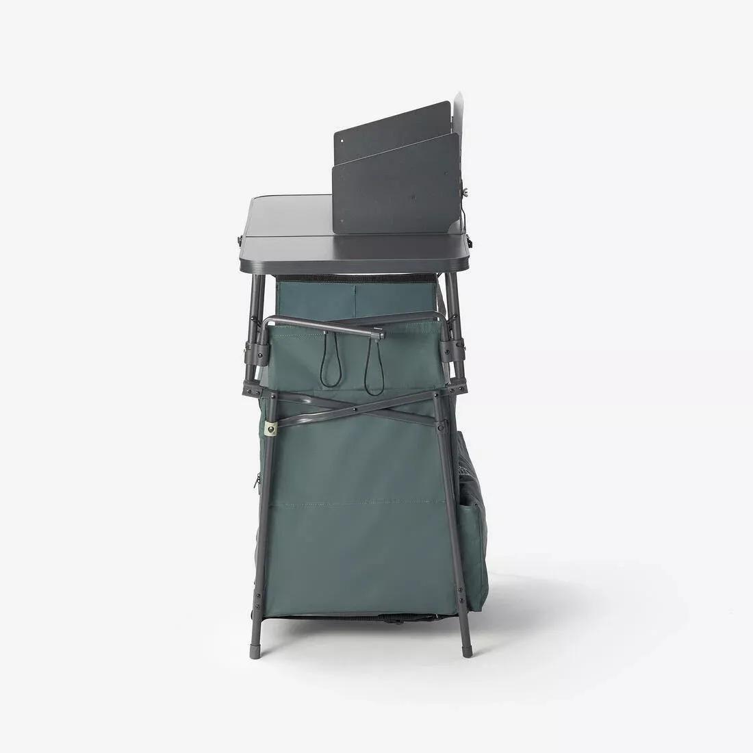 Camping Kitchen Unit L - Foldable And With A Wind Shield, Green, No Color, large image number 6