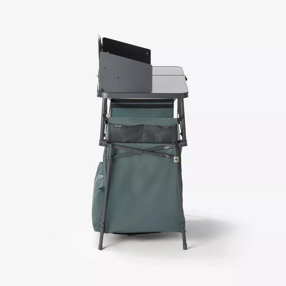 Camping Kitchen Unit L - Foldable And With A Wind Shield, Green, No Color, large image number 7