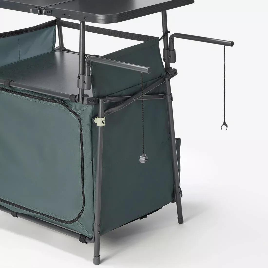 Camping Kitchen Unit L - Foldable And With A Wind Shield, Green, No Color, large image number 8