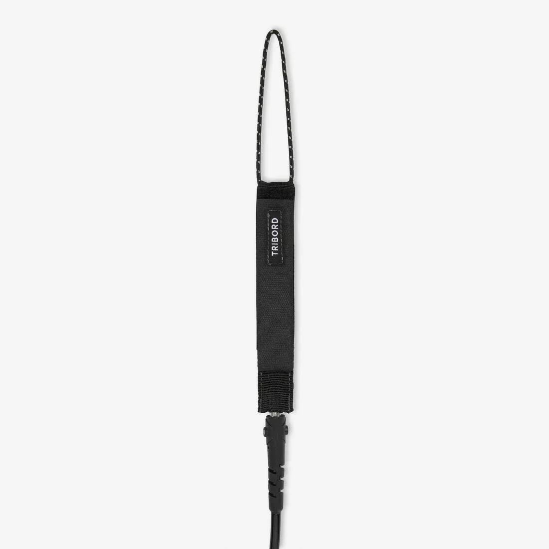 Surfboard Leash 7&acirc;&euro;&trade; 500 - 7mm Diameter, Black, No Color, medium