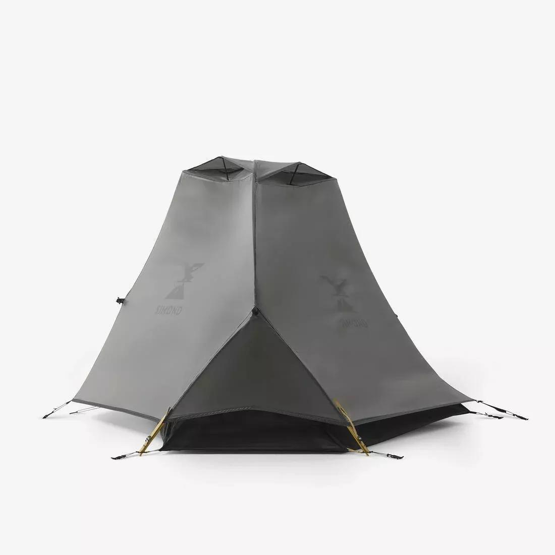 1-person dome trekking tent, lightweight and free-standing - MT900, Grey, No Color, large image number 4