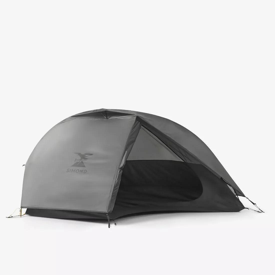 1-person dome trekking tent, lightweight and free-standing - MT900, Grey, No Color, large image number 5