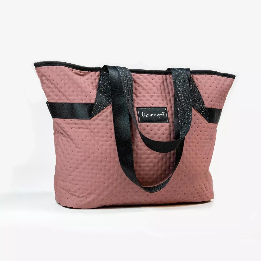 TAUPE PINK Women's 25 L Tote Bag with Pockets - Brown, No Color, large image number 0