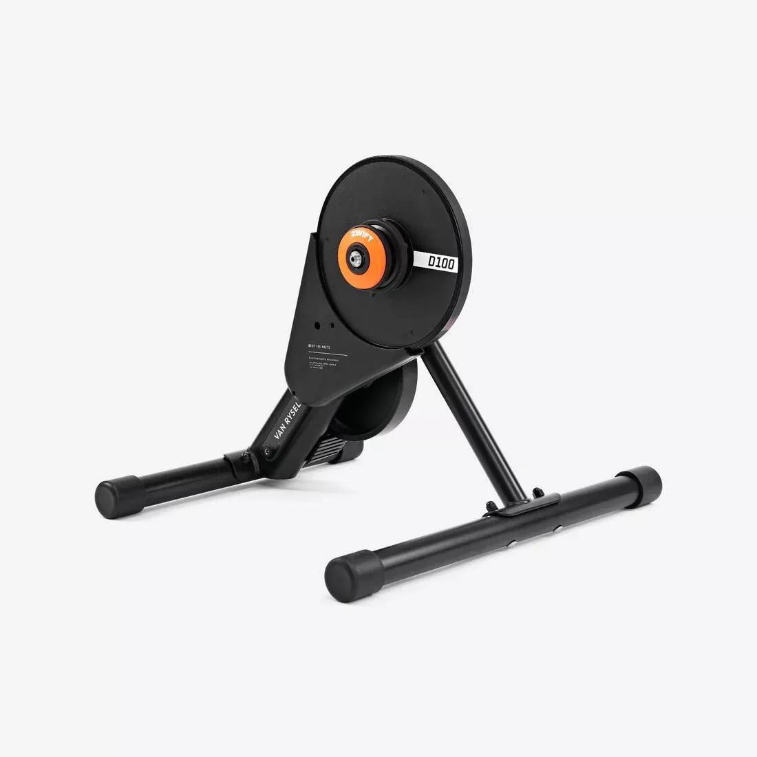 D100 Home Trainer - With Zwift Cog And Click, Black, No Color, medium