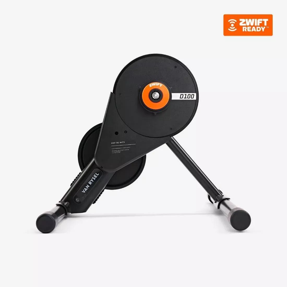 D100 Home Trainer - With Zwift Cog And Click, Black, No Color, medium