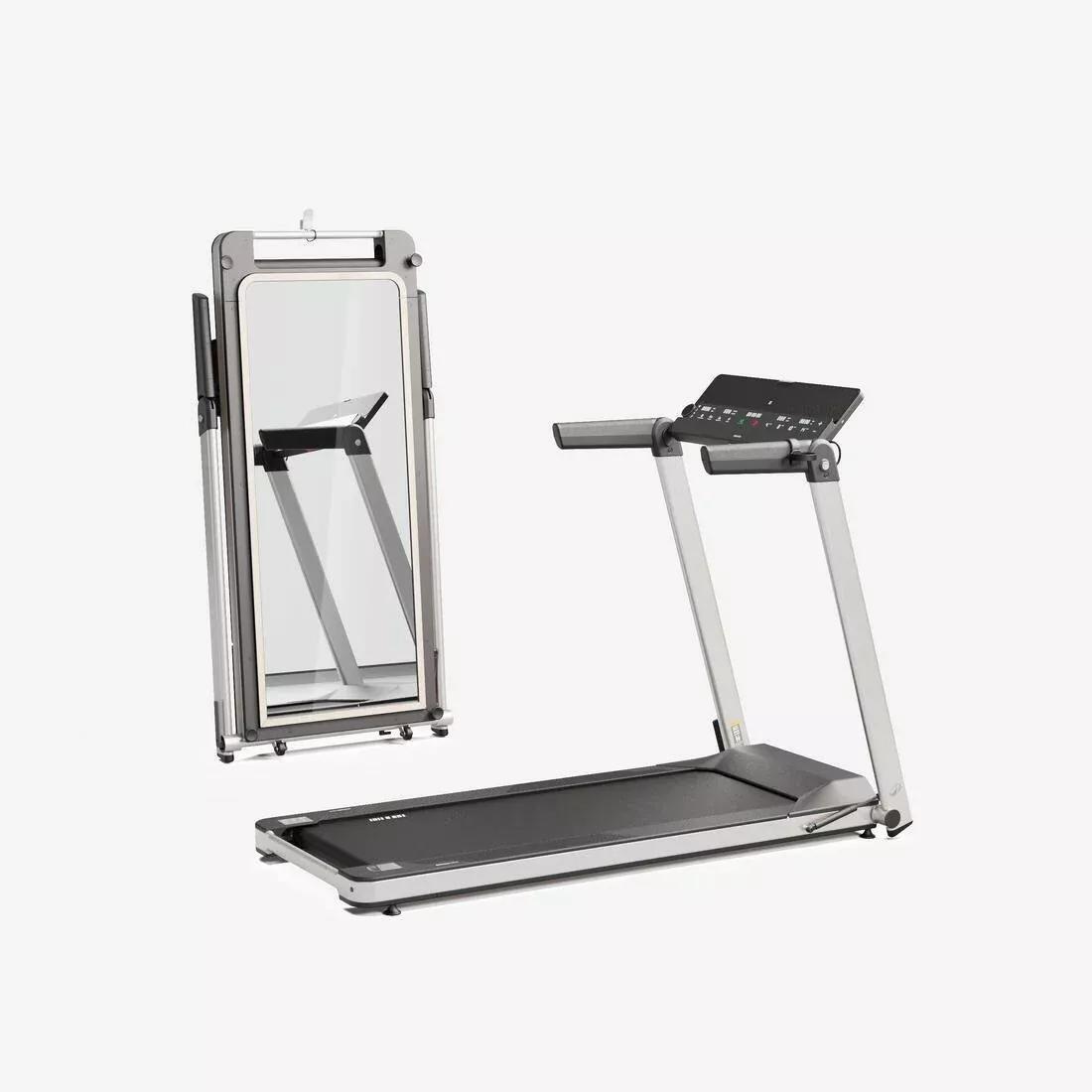 Folding Treadmill 14 km/h RUN100 Milor Limited Edition - with Decathlon Warranty, No Color, large image number 0