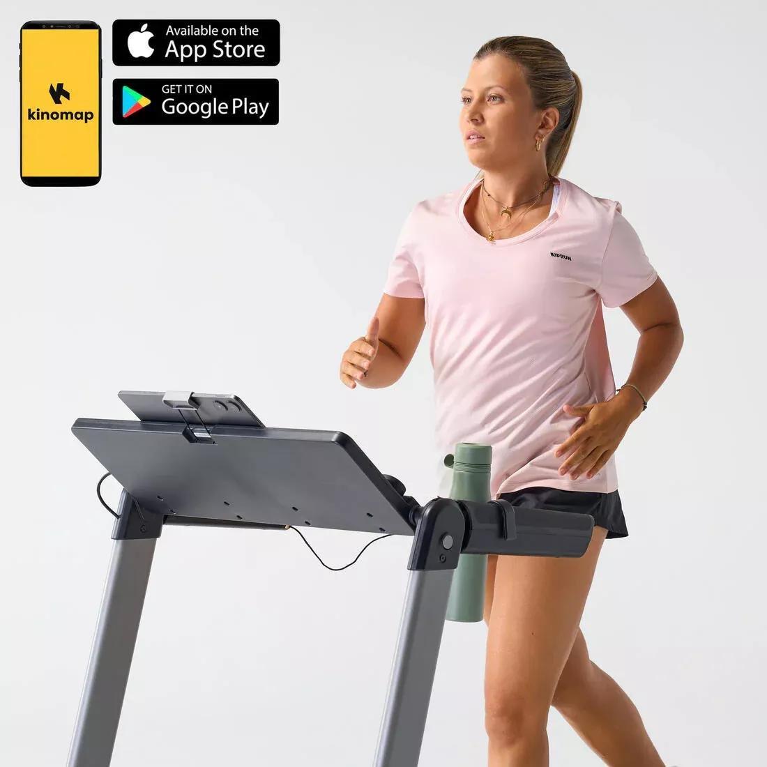 Folding Treadmill 14 km/h RUN100 Milor Limited Edition - with Decathlon Warranty, No Color, large image number 1
