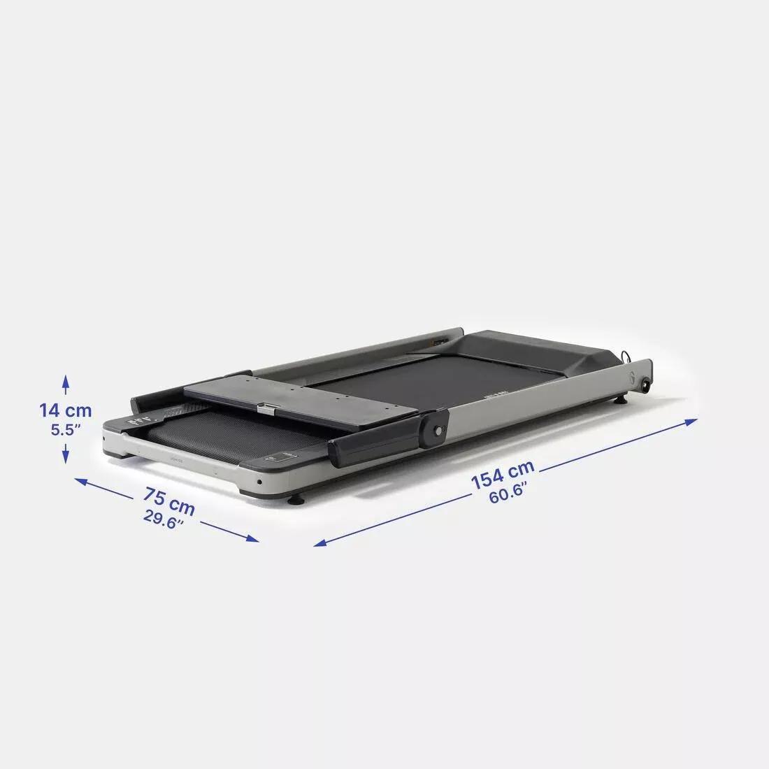 Folding Treadmill 14 km/h RUN100 Milor Limited Edition - with Decathlon Warranty, No Color, large image number 4