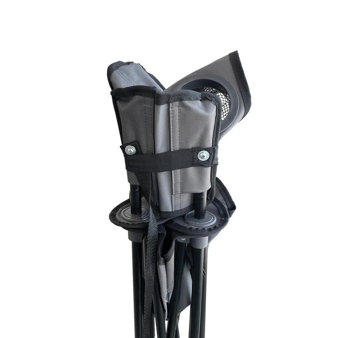 Camping Folding Armchair, Grey, No Color, large image number 6