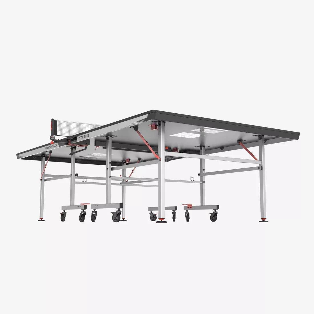 Compact Indoor Table Tennis Table with Innovative Net - TTT 130.2, Black, 5401_000, large image number 3