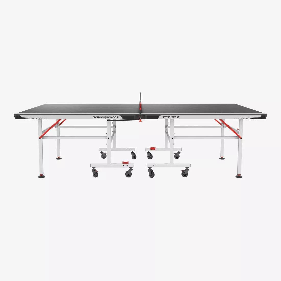 Compact Indoor Table Tennis Table with Innovative Net - TTT 130.2, Black, 5401_000, large image number 4