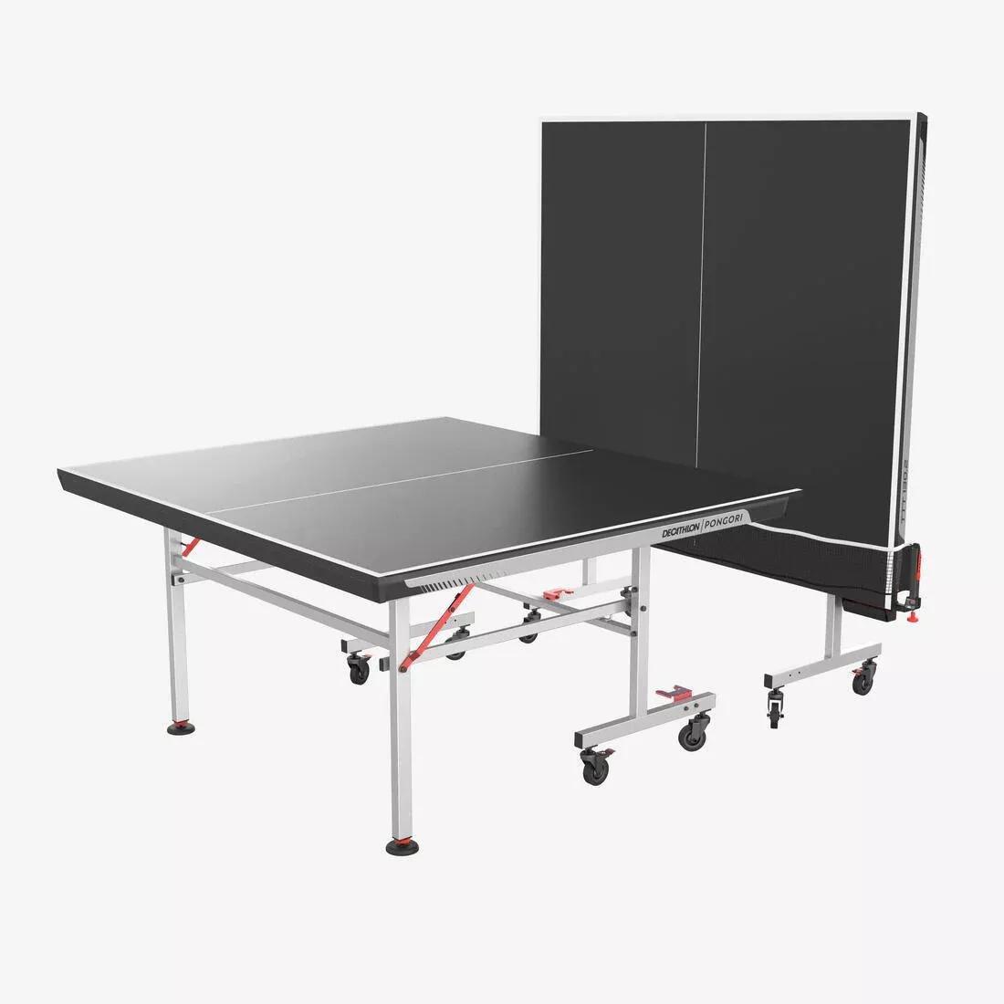 Compact Indoor Table Tennis Table with Innovative Net - TTT 130.2, Black, 5401_000, large image number 8