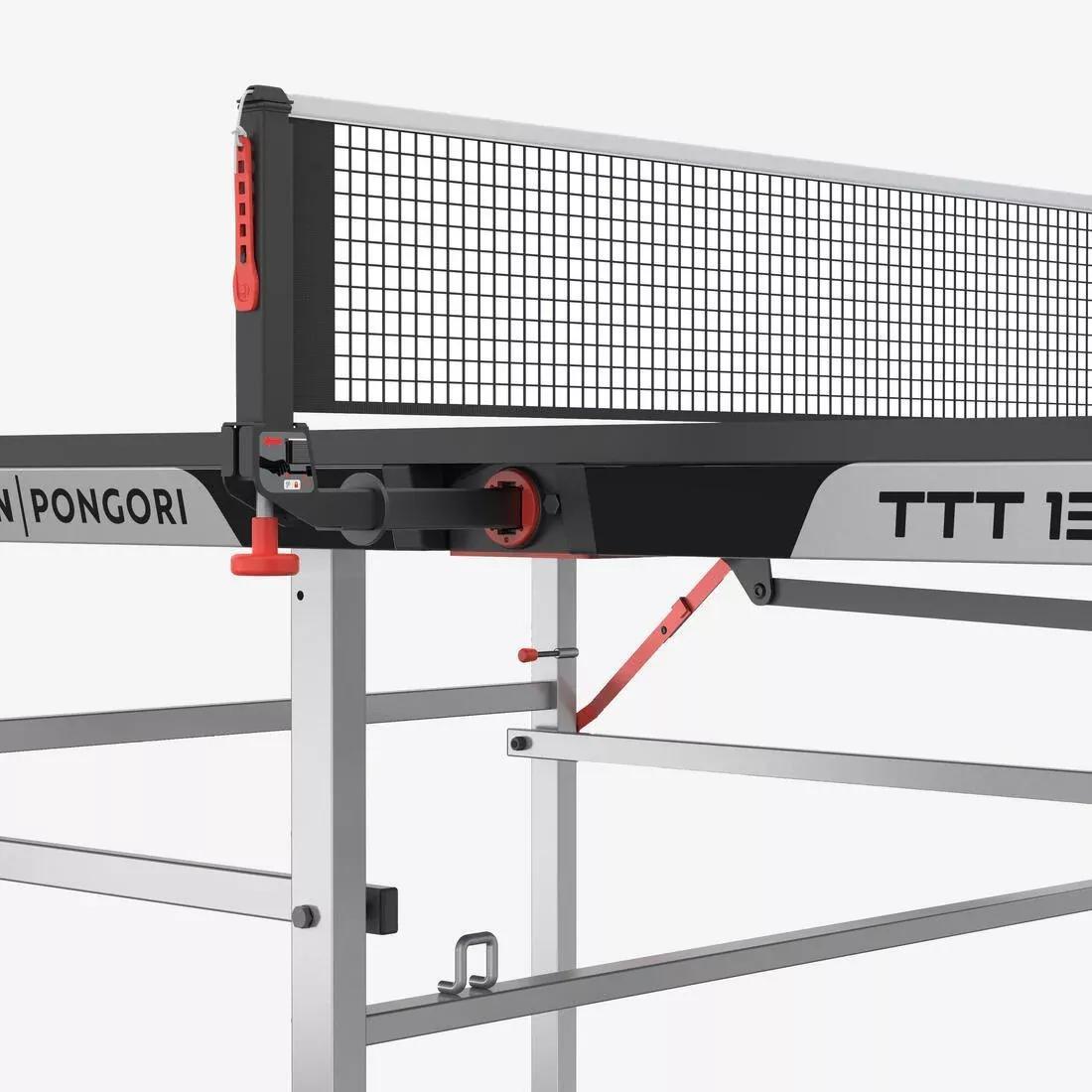Compact Indoor Table Tennis Table with Innovative Net - TTT 130.2, Black, 5401_000, large image number 9