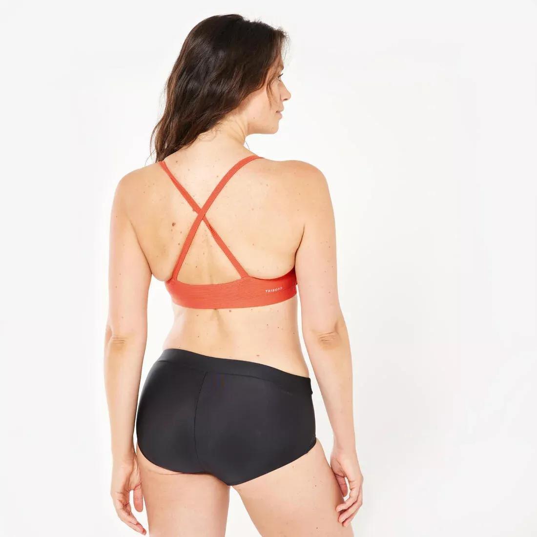 Women swimming shorty briefs swimsuit bottoms, Black, No Color, large image number 2
