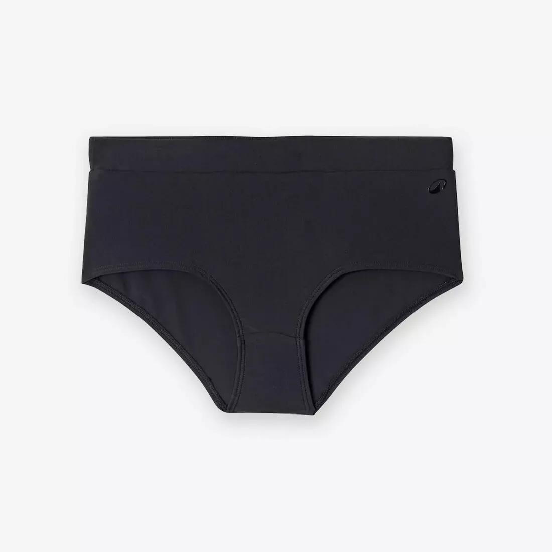 Women swimming shorty briefs swimsuit bottoms, Black, No Color, large image number 4