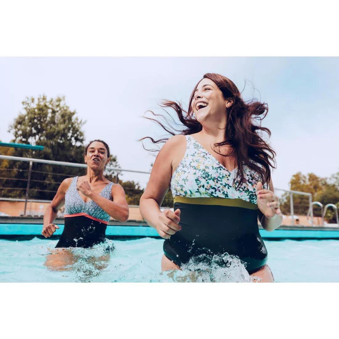 Women swimming larger bust 1-piece swimsuit - Mia all mini, Green, No Color, large image number 8