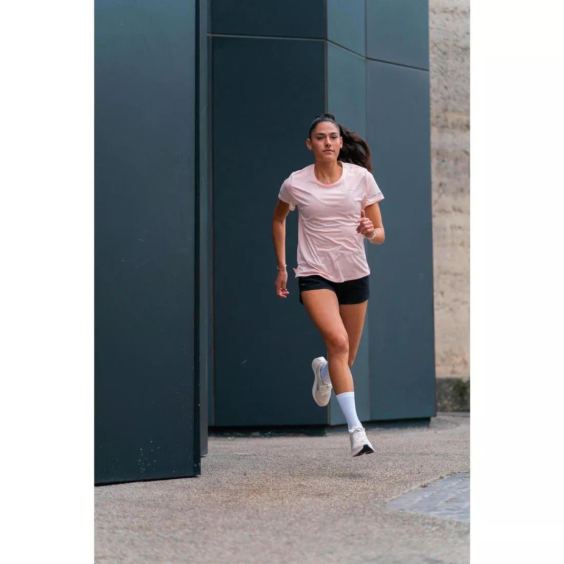 Women Breathable Running T-Shirt - Kiprun Run 500 Dry, Pink, No Color, large image number 8