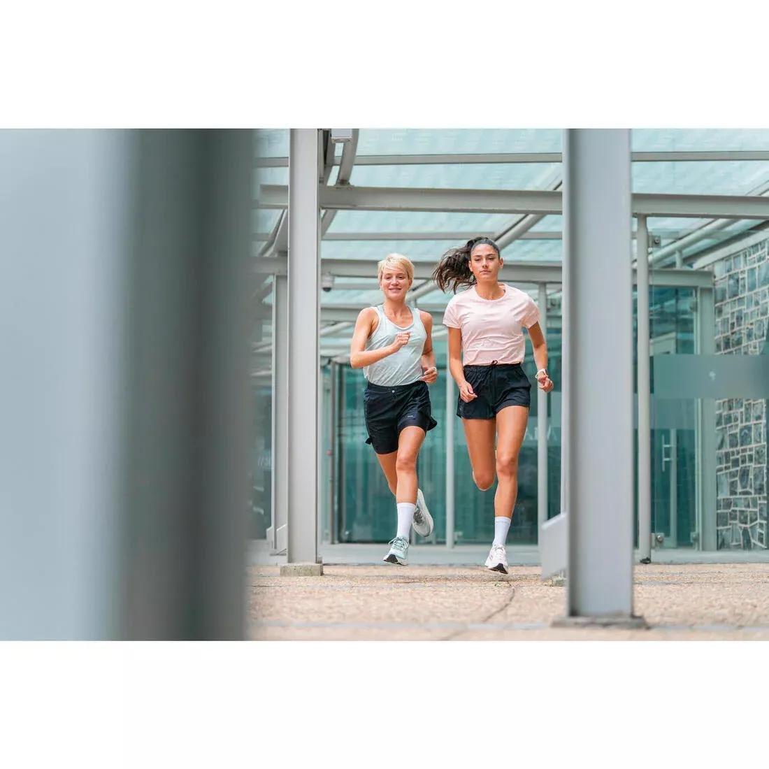 Women Breathable Running T-Shirt - Kiprun Run 500 Dry, Green, No Color, large image number 9