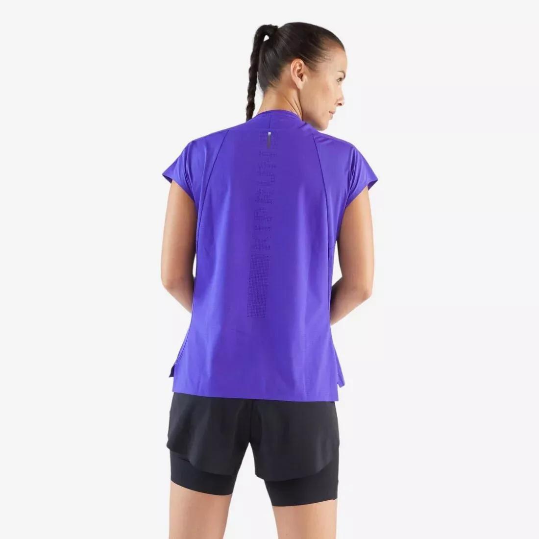 Women's Lightweight Running T-Shirt - Kiprun Run 900 Light, Purple, 5401_000, large image number 2