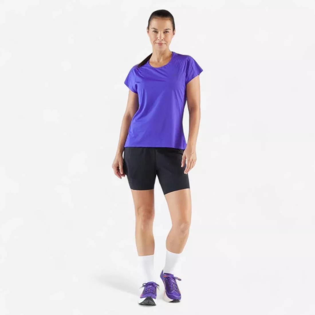 Women's Lightweight Running T-Shirt - Kiprun Run 900 Light, Purple, 5401_000, large image number 5
