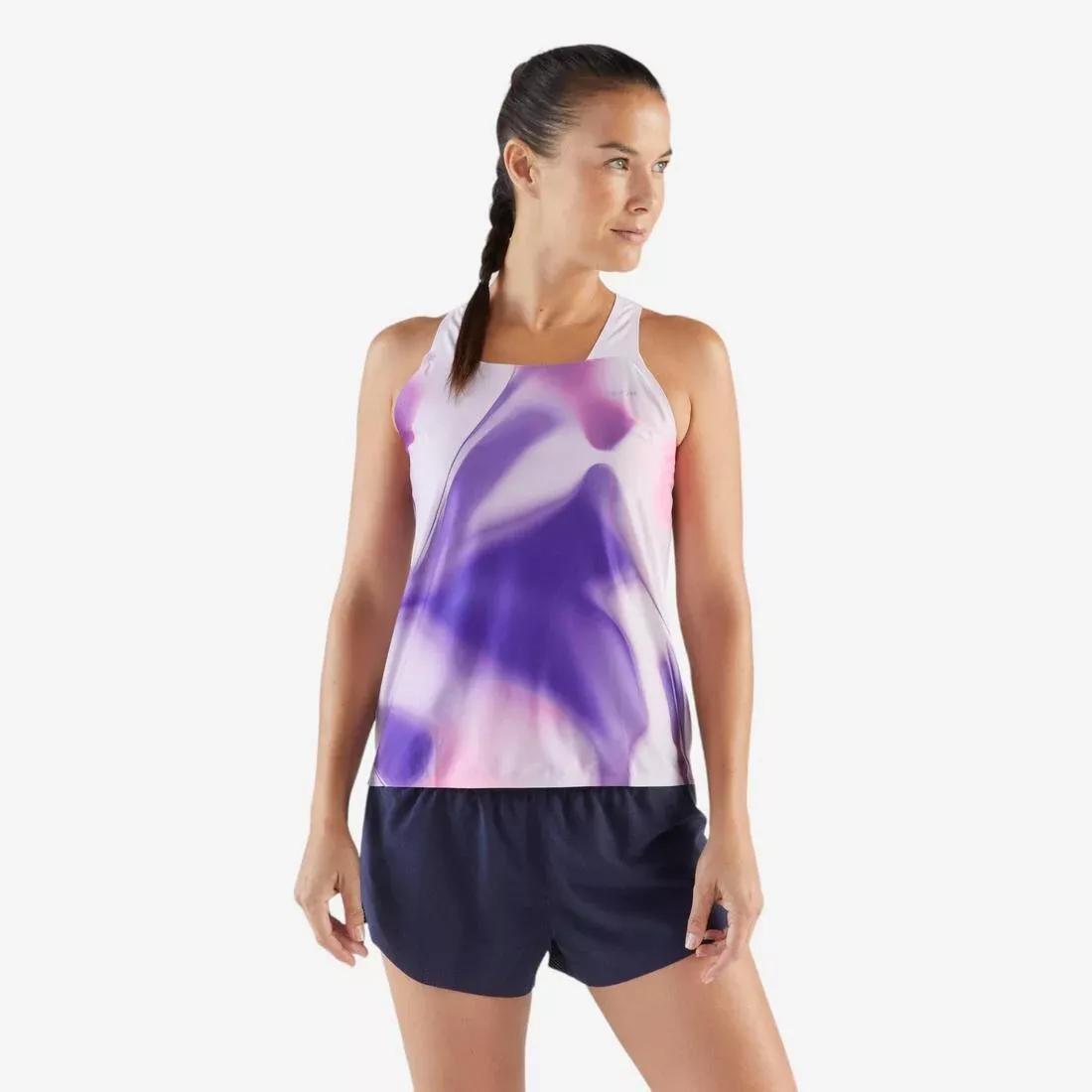 Women's Lightweight Running Tank Top - Kiprun Run 900 Light, Pink, 5401_000, medium