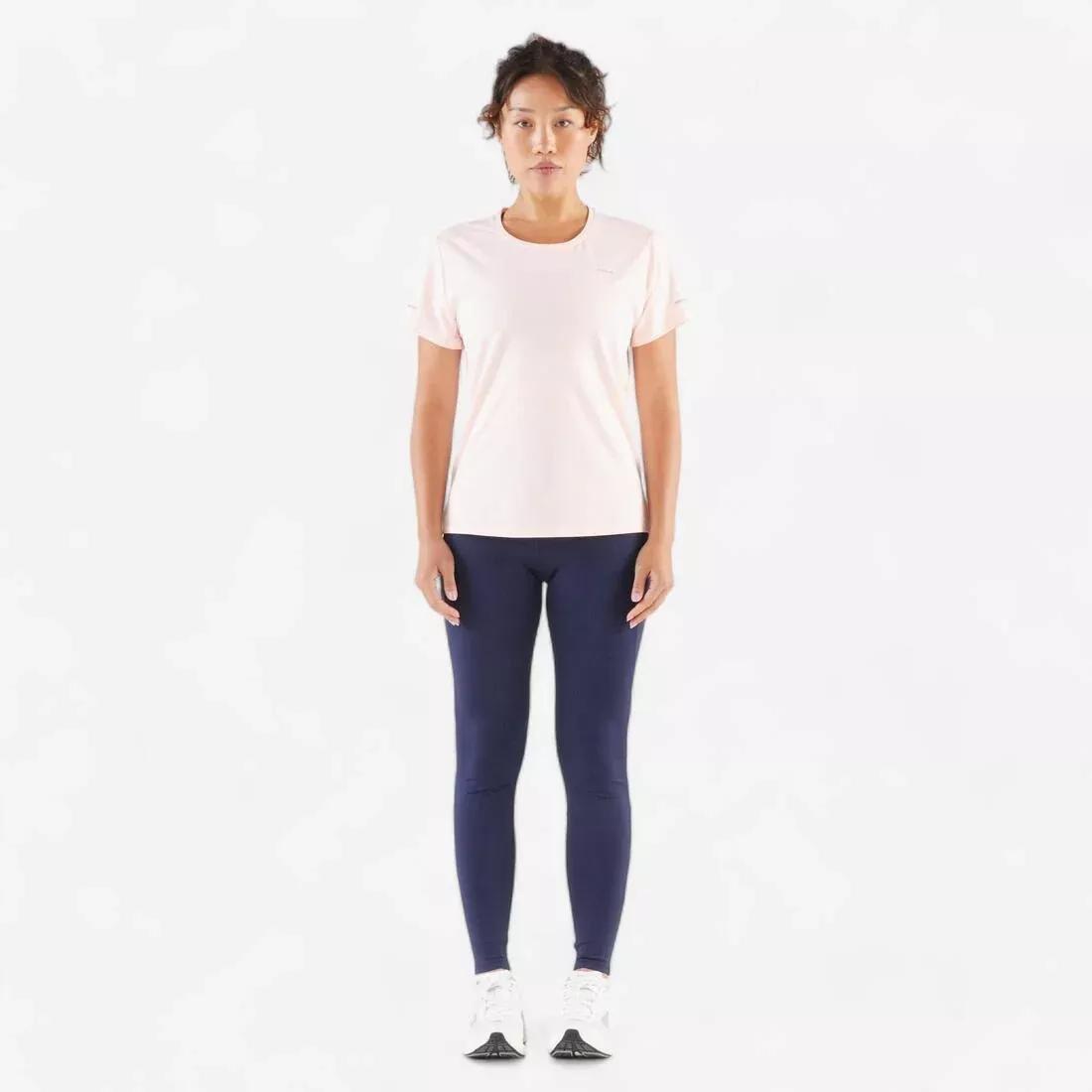 Women Running Leggings - Kiprun Run 500 Comfort, Black, No Color, large image number 11