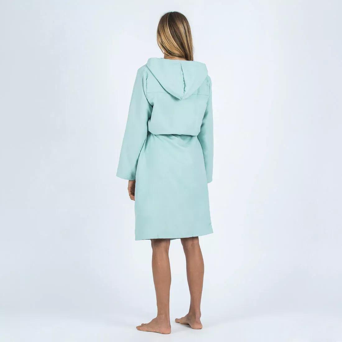 Women Compact Microfibre Pool Bathrobe, Green, No Color, large image number 3