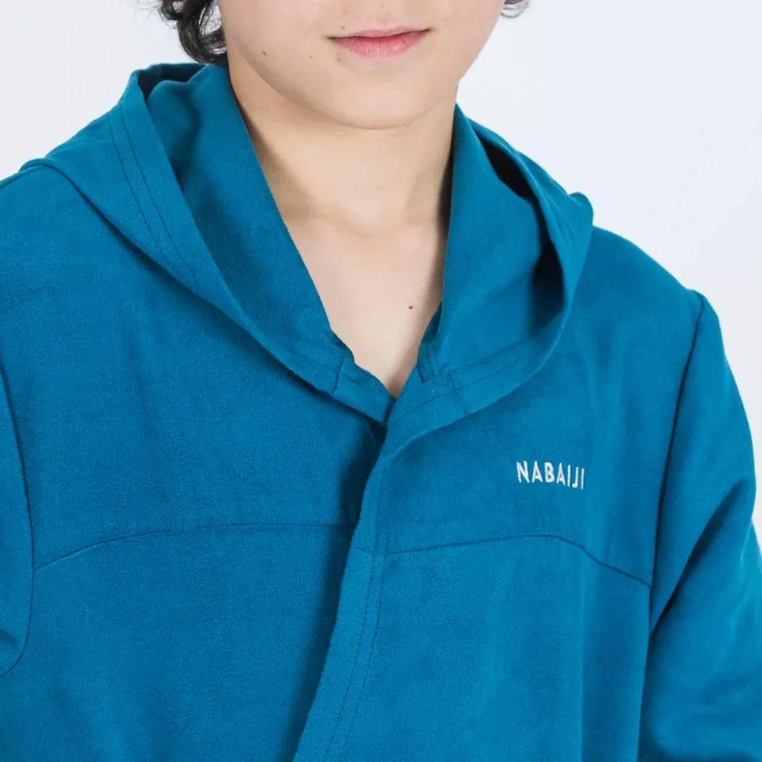 PRUSSIAN BLUE Kids compact microfibre pool bathrobe, 5401_000, large image number 3