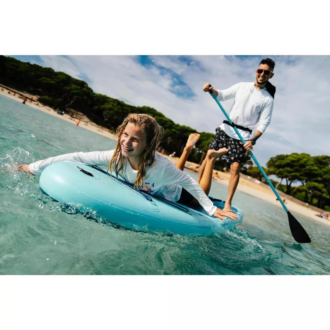 Stand Up Paddle Inflatable Pack 10'6,1 Or 2 Persons (Up To 130 Kg)- 100, Blue, No Color, medium