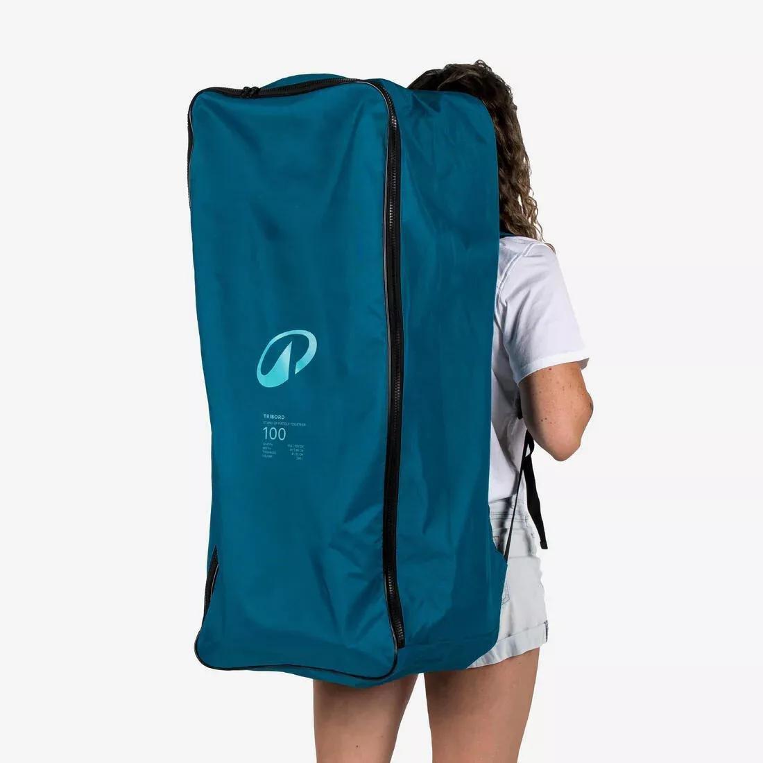 Stand Up Paddle Inflatable Pack 10'6,1 Or 2 Persons (Up To 130 Kg)- 100, Blue, No Color, large image number 3