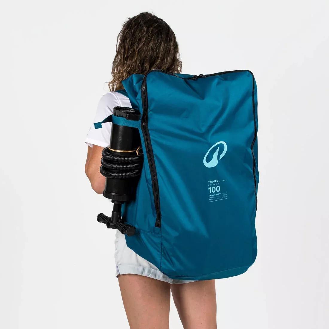 Pack Canoe/Kayak Tribord 100 Essential - 1/2 People, Blue, No Color, large image number 3