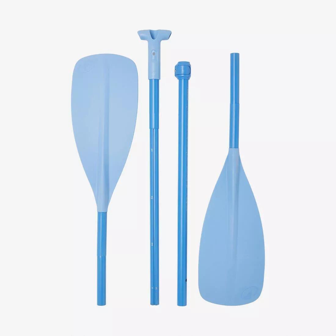 Convertible Sup And Kayak Paddle - 100 - 160-220&nbsp;cm, Blue, No Color, medium