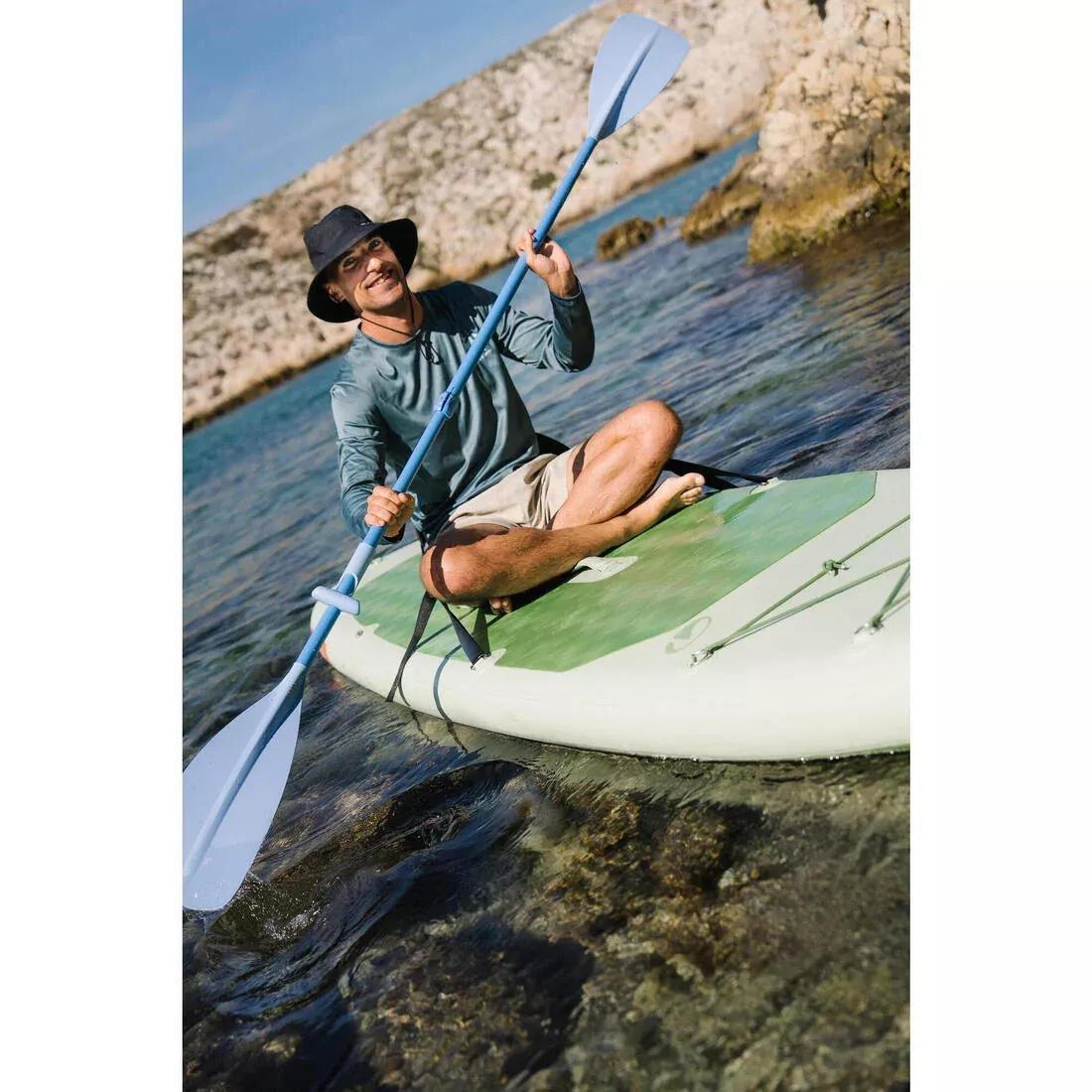 Convertible Sup And Kayak Paddle - 100 - 160-220&nbsp;cm, Blue, No Color, large image number 9