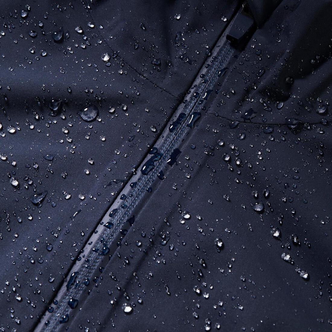 Women waterproof hiking jacket - MH100, Blue, No Color, medium