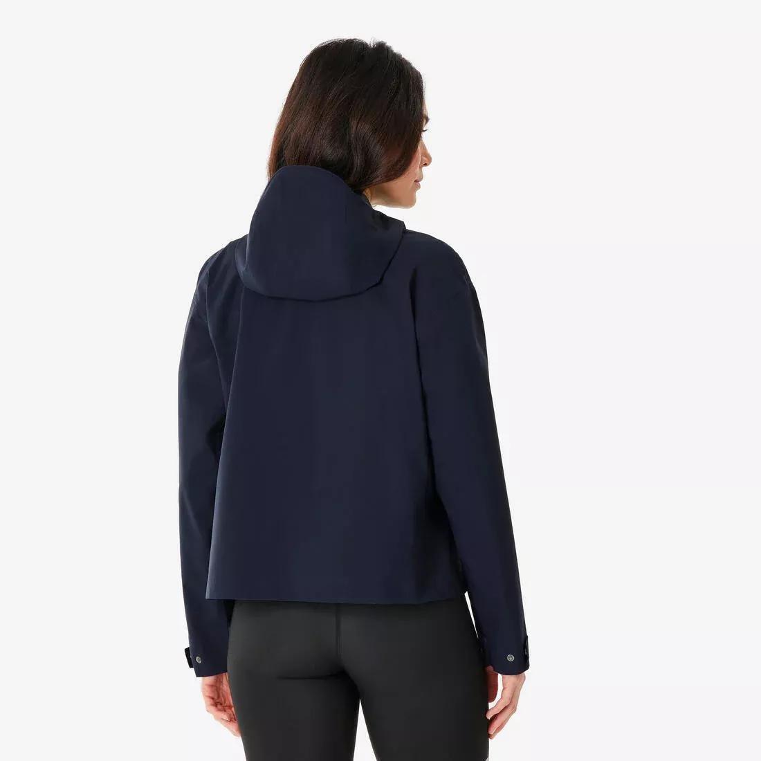 Women waterproof hiking jacket - MH100, Blue, No Color, large image number 3