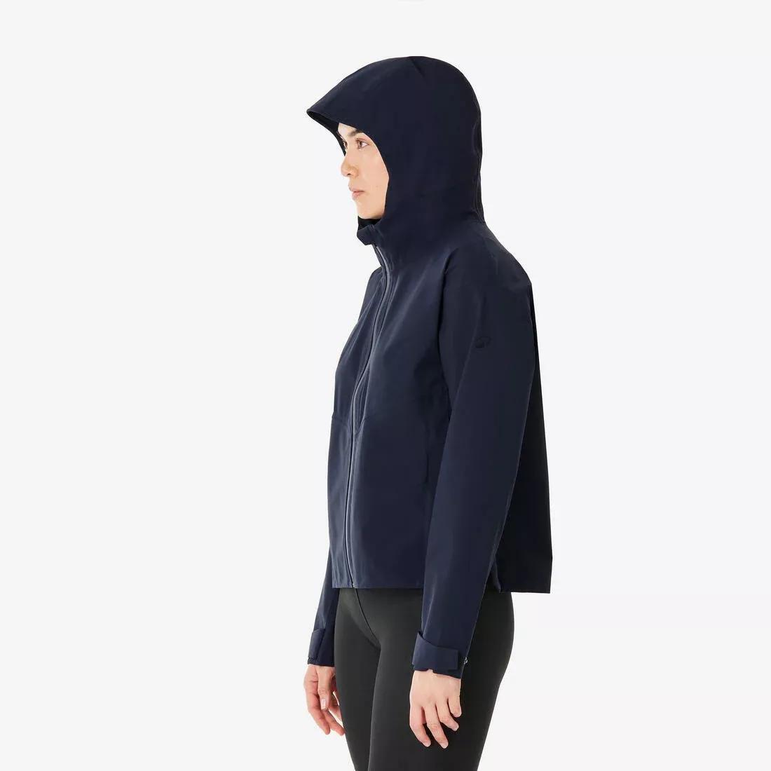 Women waterproof hiking jacket - MH100, Blue, No Color, large image number 6