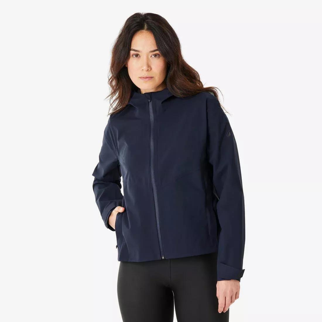Women waterproof hiking jacket - MH100, Blue, No Color, large image number 7