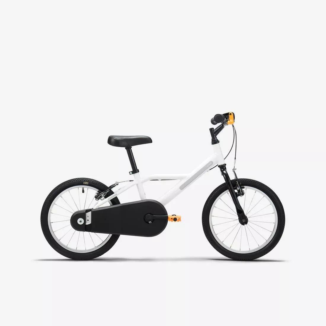 Kids Unisex Bike 16" 4-6 Years - Discover 100, White, No Color, medium