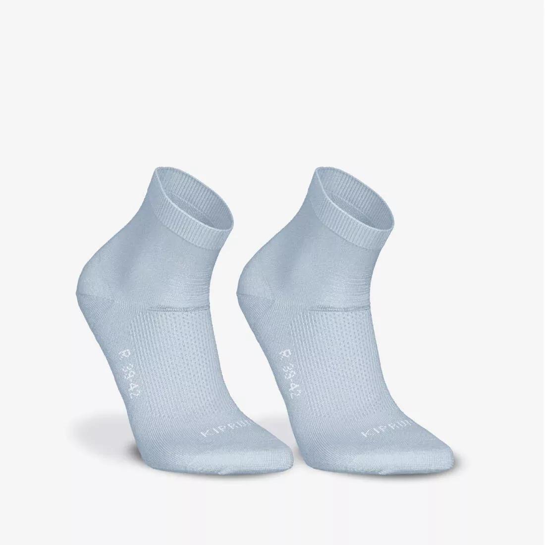 Fine Crew Running Socks - Run 500 - Pack Of 2 Pairs, Blue, No Color, large image number 9