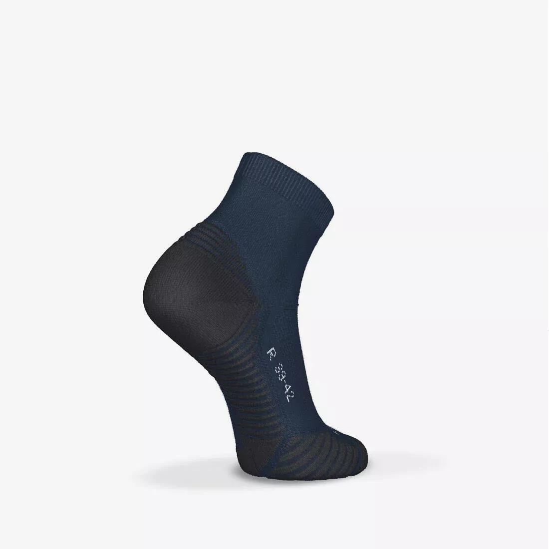 Thick Mid Running Socks - Run 500 - Pack Of 2 Pairs, Blue, No Color, large image number 4