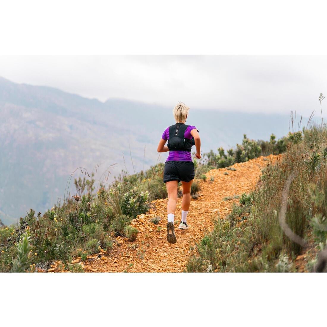 Thick Mid-Calf Running Socks - Run 500 - Pack Of 2 Pairs, Green, No Color, large image number 13