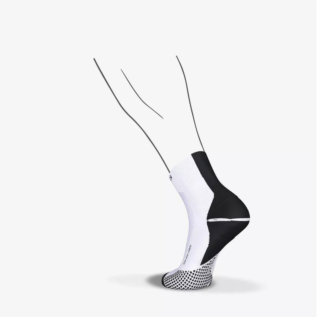 Mid-Calf Thick Running Socks - Kiprun Run 900,  White, No Color, large image number 3