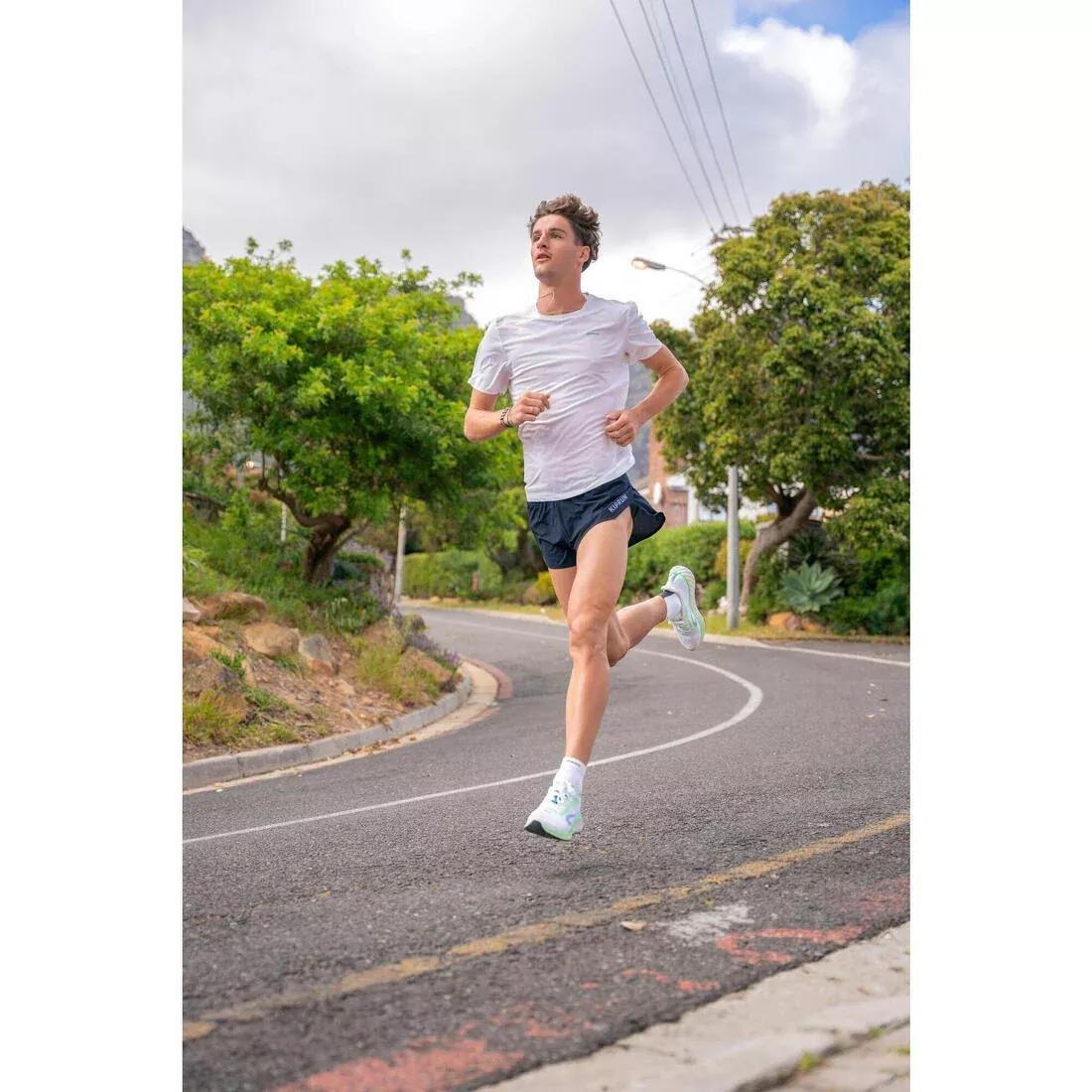 Mid-Calf Thick Running Socks - Kiprun Run 900,  White, No Color, large image number 10