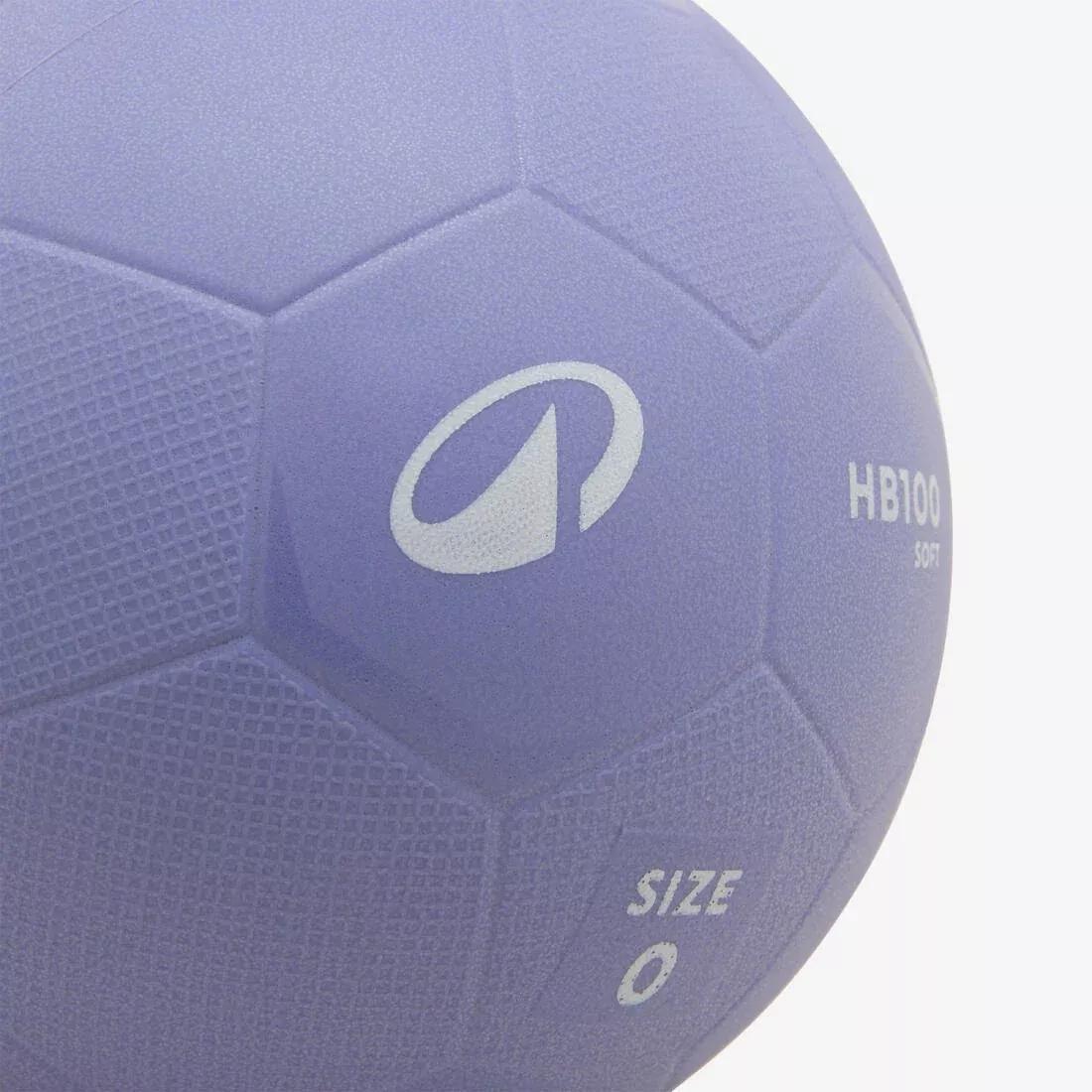 Beginner PVC Handball - H100 Soft Size 0, Purple, No Color, large image number 1