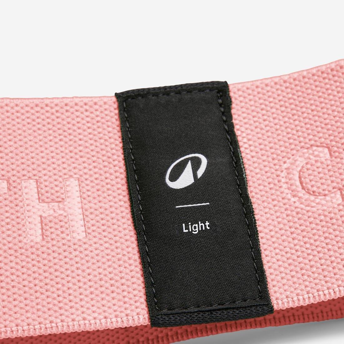 Fabric Glute Resistance Band - Light Resistance, Pink, No Color, large image number 2
