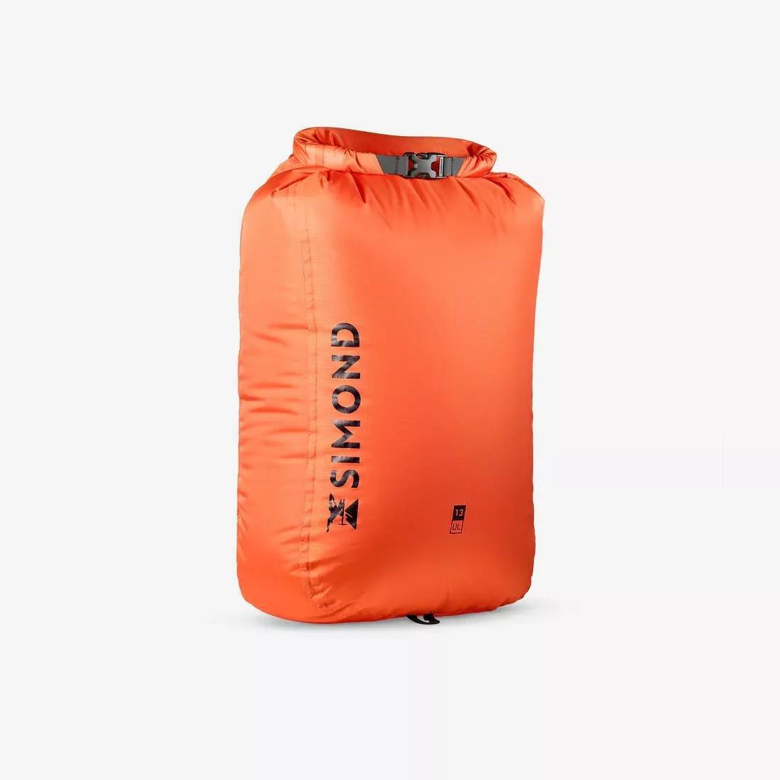 Ultra-Light 13 Litre Waterproof Bag, Orange, No Color, large image number 0