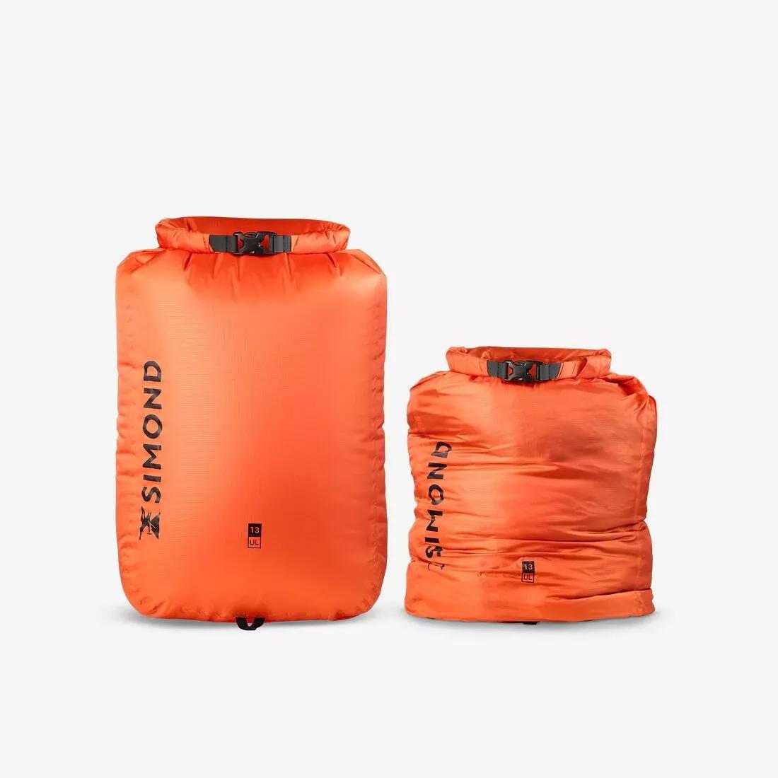 Ultra-Light 13 Litre Waterproof Bag, Orange, No Color, large image number 5