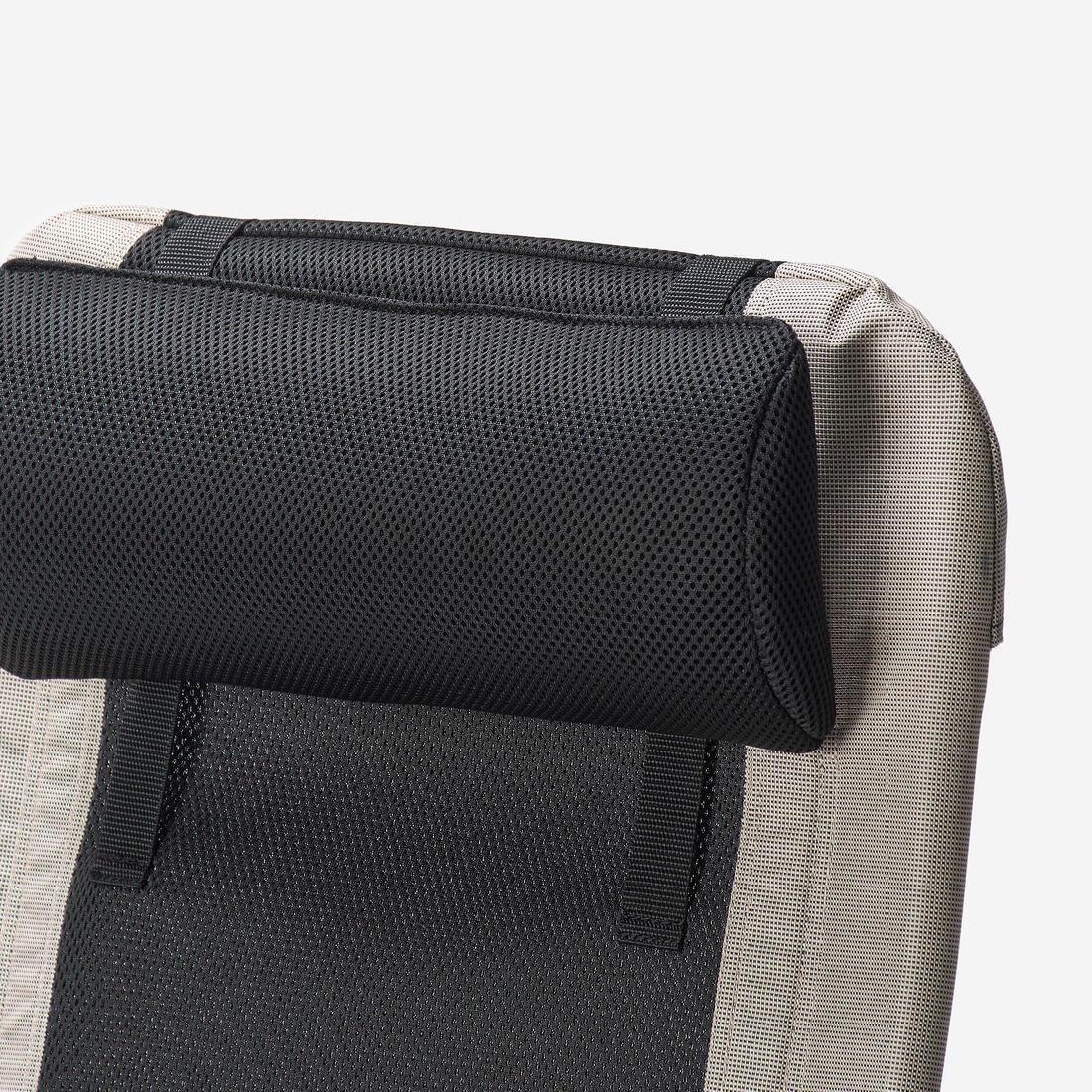 Folding camping chair - reclines into five positions - ultra comfortable, Beige, No Color, large image number 4