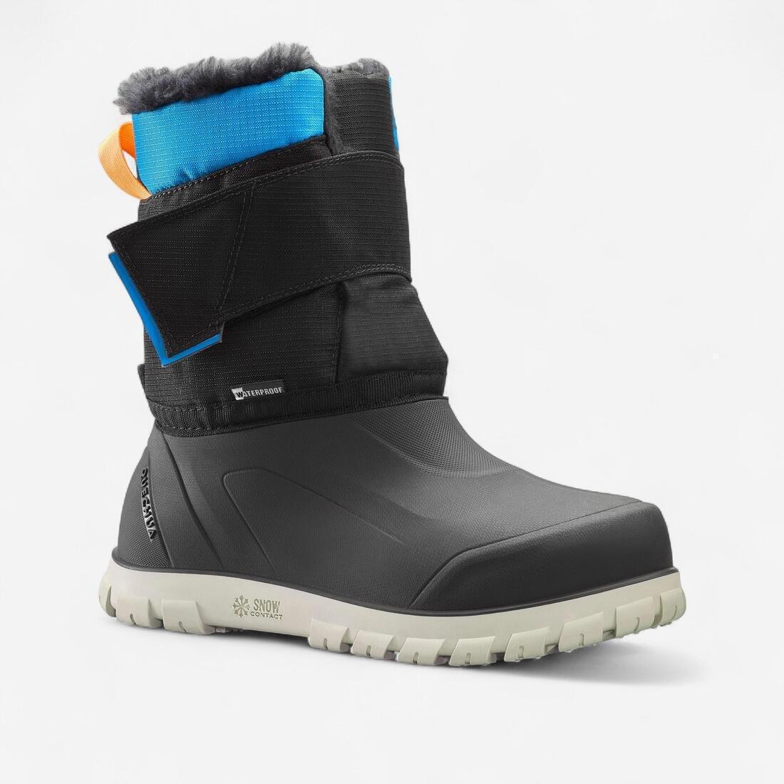 Kids Unisex Warm And Waterproof Snow Boots - SH500 X-Warm, Blue, No Color, medium